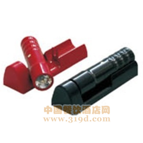 應(yīng)急手電筒(壁掛式、紅色/黑色、兩節(jié)一號(hào)電池、210*65*50mm)